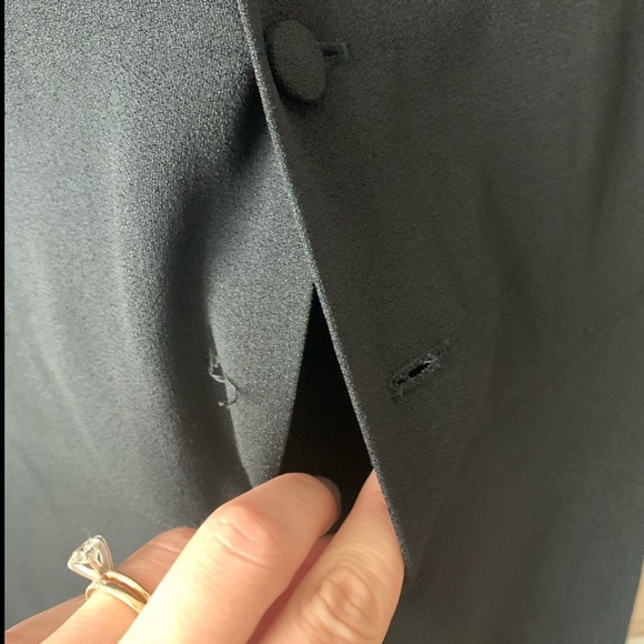 Vintage Sonia Rykiel Black Midi Shift Dress Bow - Picture 8 of 10